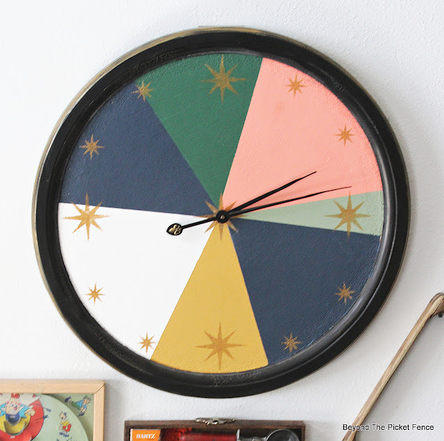 How to Make a Mid Century Modern Color Block Clock