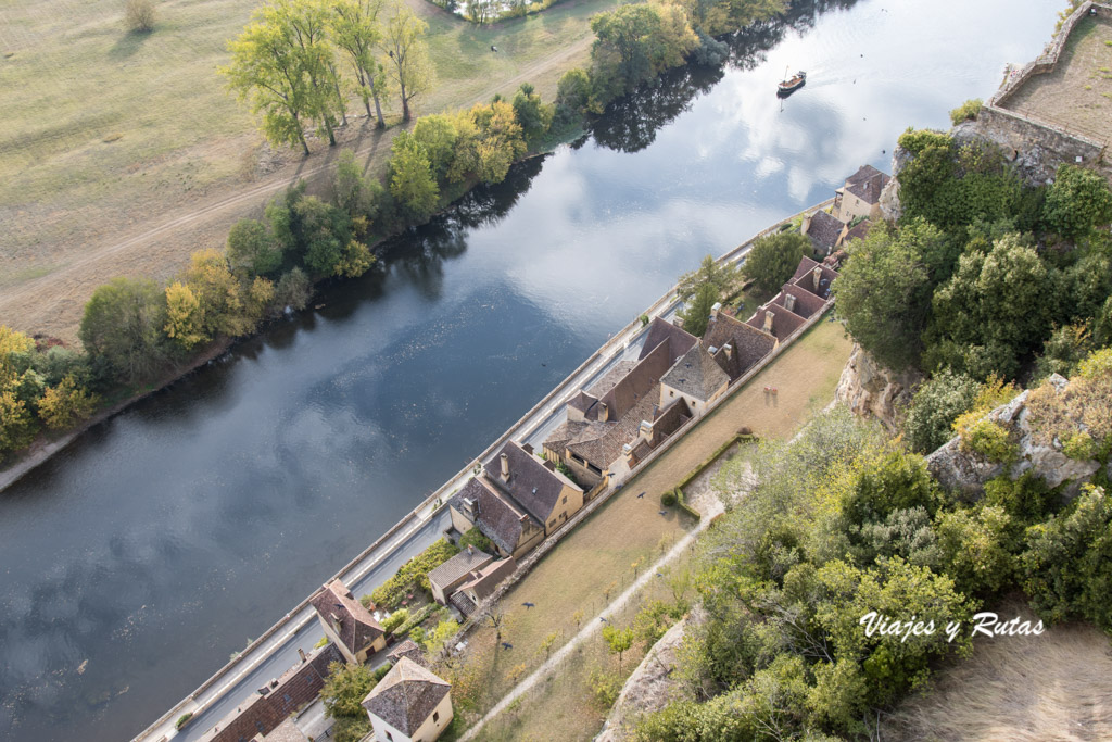 Vistas del río Dordoña desde el castillo de Beynac