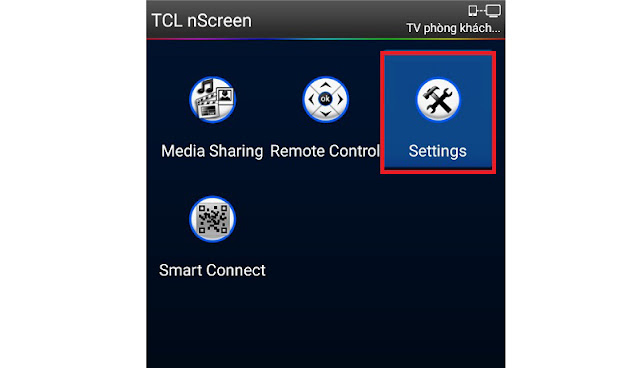 Sử dụng ứng dụng TCL nScreen