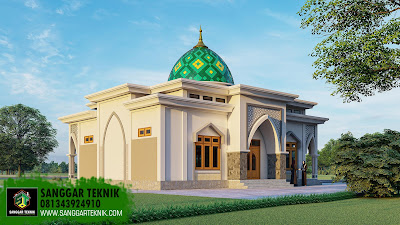 DESAIN MASJID MINIMALIS 11.5x14 METER