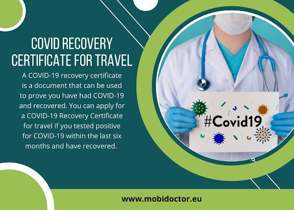 Covid Recovery Certificate for Travel