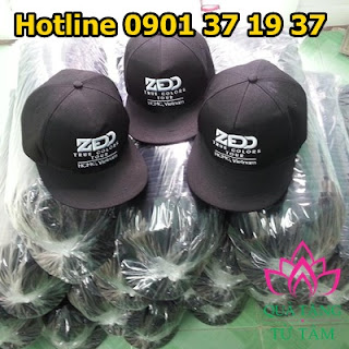 Cơ sở sản xuất nón snapback, nón hiphop, thêu logo nón hiphop, thêu logo nón snapback