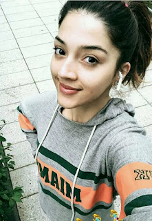 Mehreen Pirzada in Yash Color Dress with Cute and Awesome Smile Latest Selfie