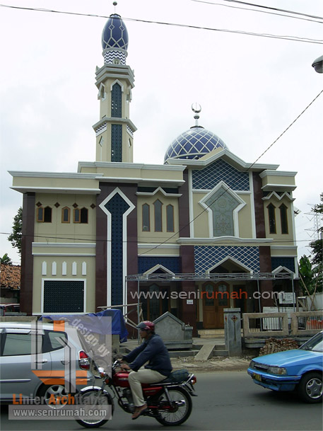 Masjid Al-Anwar Pondok Bambu, Desain Masjid di Tanah Sudut 