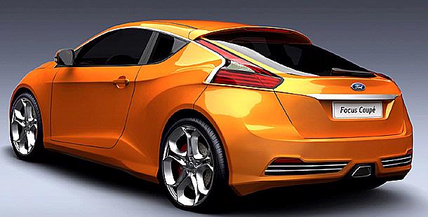 2013 Ford Focus Coupe concept cars back view