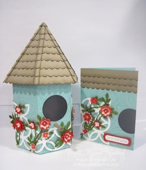  bird house gift box and matching card to give to that extra special 