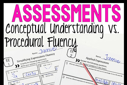 Assessments: Conceptual Agreement Vs. Procedural Fluency