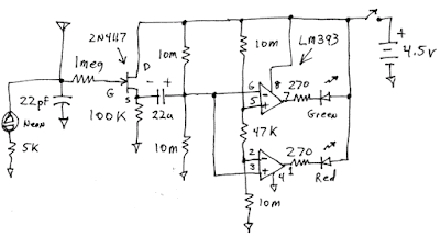 Simple Ghost Detector Circuit Diagram