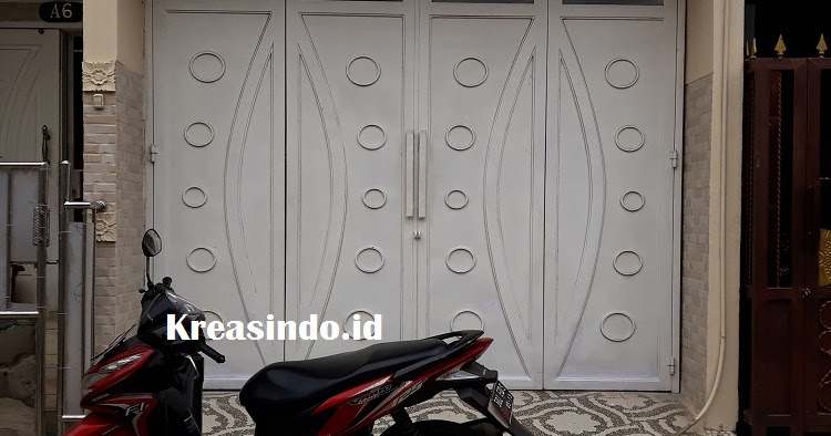 Model Pintu  Lipat  Besi Cat Semprot Tanpa  Rel  Harga Bersaing