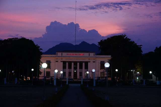 Sunset from the Capitol Building of Negros Oriental in Dumaguete City