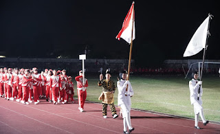 Meriahnya 'Opening Ceremony' Porprov Jambi XXIII/2023, Tampilkan Parade Defille Kontingen