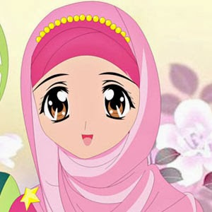  Gambar  Kartun  Muslimah Cantik IslamWiki