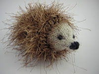 cute knitted hedgehog