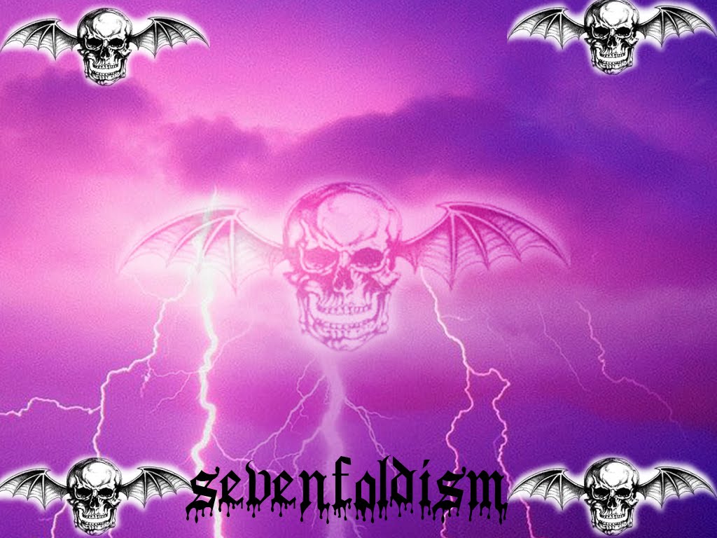 info A7X & pengetahuan: A7X deathbat (lightning background)