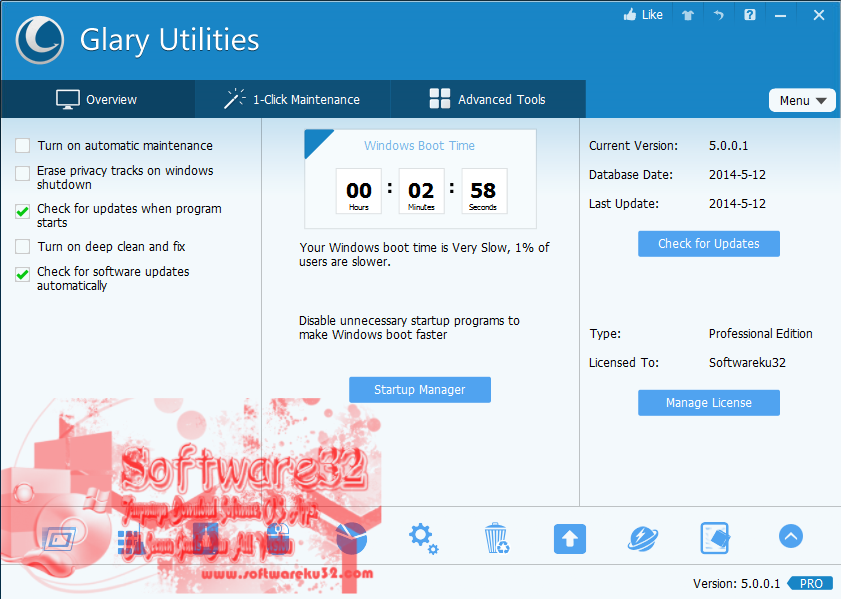 Screenshot Glary Utilities 5 Pro