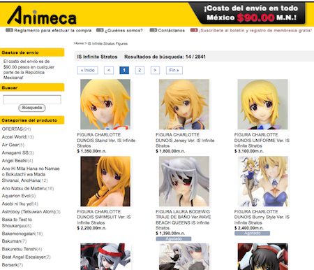 FIGURAS IS Infinite Stratos