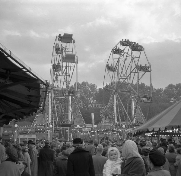 Twin Ferris Wheels