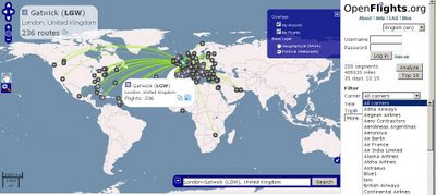 OpenFlights Routes Across the World