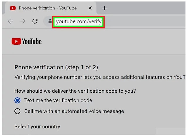 YouTube - Verifying your account