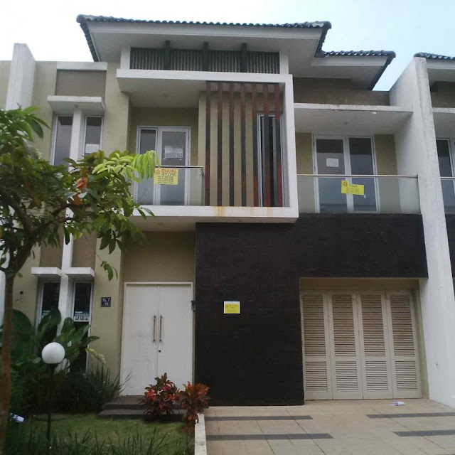 Model rumah minimalis 2 lantai tampak depan