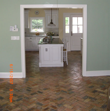 Brick laminate flooring