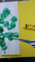 Activités manuelles enfant activités manuelles peinture peinture au tampons mousse DIY peinture enfant Tampons mousse  Peinture enfant 1 an Peinture enfant 2 ans