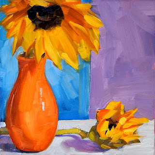 still life,oil on gessoboard,6x6,price $40