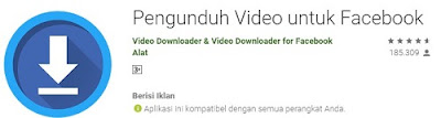 cara download video fb di android dengan aplikasi video downloader