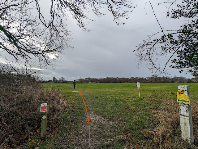 Follow Northchurch footpath 64 diagonally across a field