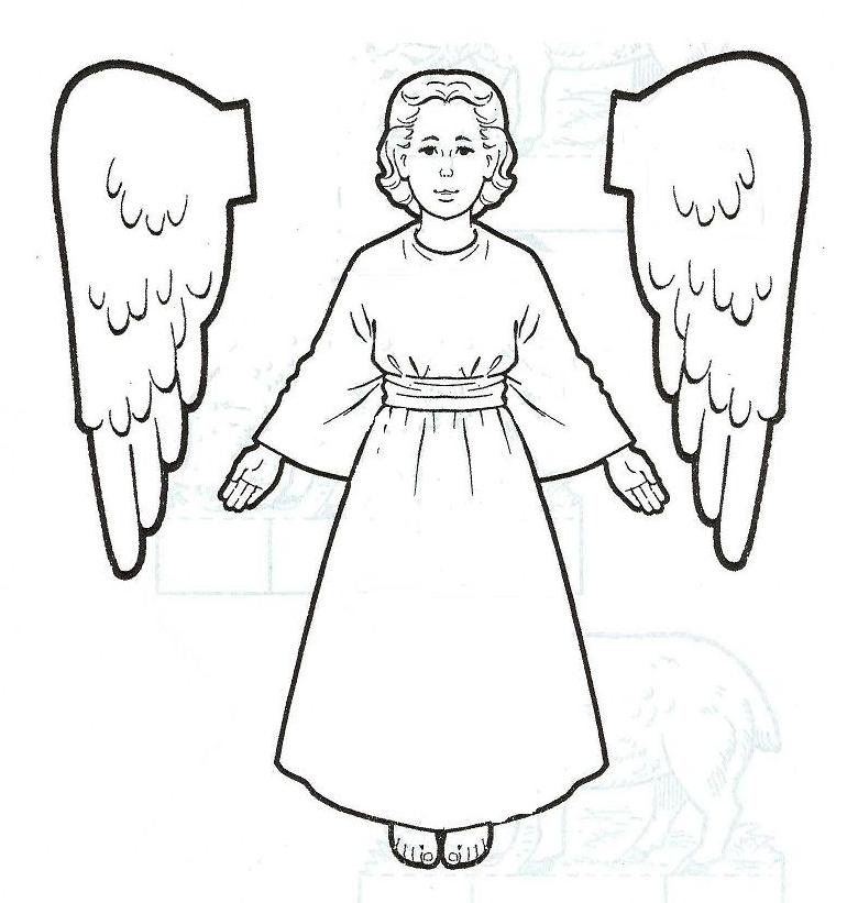 Free Printable Angel Coloring For Your Kids