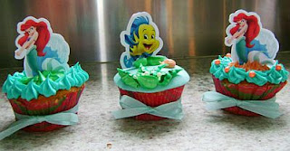 Cupcakes de la Sirenita, parte 1