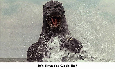 Godzilla coming back to do Tommy's bidding! LoL