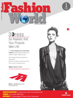 TechnoFashion World 2016-01 - March 2016 | ISSN 2281-5163 | TRUE PDF | Bimestrale | Professionisti | Moda | Tecnologia | Impianti | Distribuzione
TechnoFashion World è la rivista pensata per rispondere alle mutate esigenze del tessile-abbigliamento italiano. Un ausilio costante per tutti coloro che vogliono imparare a cogliere le nuove opportunità offerte dal mercato globale, TechnoFashion World si propone di diventare il punto di riferimento unico per tutte le tecnologie dedicate all’industria della moda: dalle fibre ai materiali, dalle macchine e gli impianti per le lavorazioni tessili ai processi di progettazione e produzione di abbigliamento, fino alla logistica e alla distribuzione.