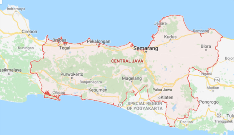  Peta Pulau Jawa Lengkap  dan Jelas