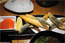 Ebi Stick en el Restaurante Japonés Sakagura de Nueva York