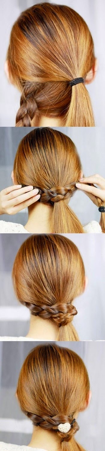 Cara Menata Rambut Panjang Yang Mudah Ala Braid Wapped Ponnytail