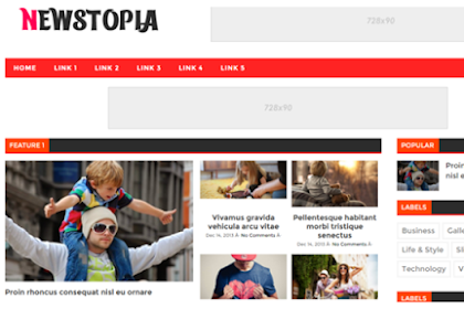 Newstopia Blogger Templates