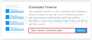 Cara Membuat Widget Twitter Di Blogger