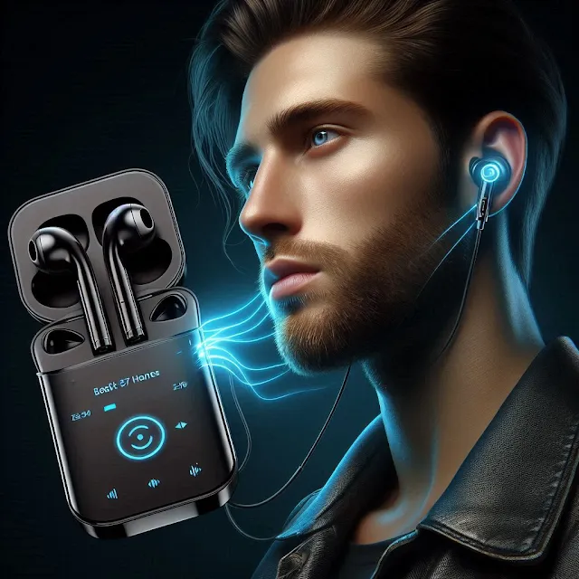 Touch Screen Earbuds Wireless Bluetooth