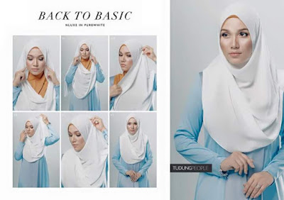 cara pakai shawl, tutorial pakai shawl,  