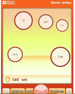 http://learnenglishkids.britishcouncil.org/en/word-games/make-the-sentences/winter-clothes