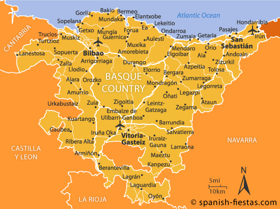 Resultado de imagen de mapa de pais vasco