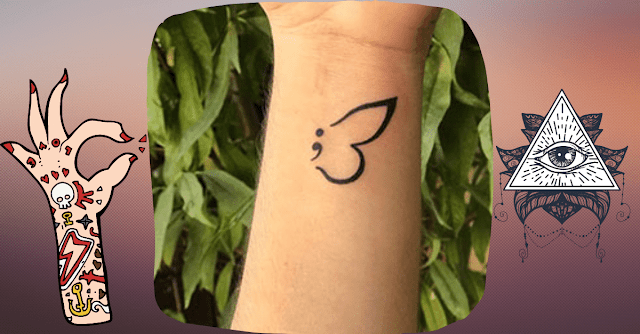 Semicolon anxiety tattoos