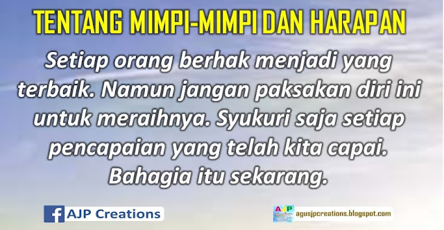 Kata-Kata Motivasi Tentang Mimpi Dan Harapan