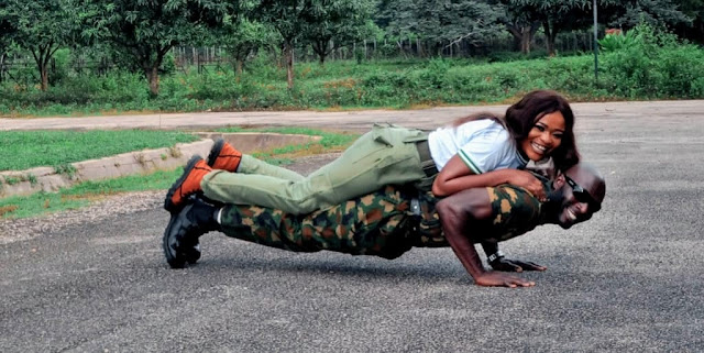 Lovely Pre-Wedding Photos Of A Soldier And His Corper Fiancée