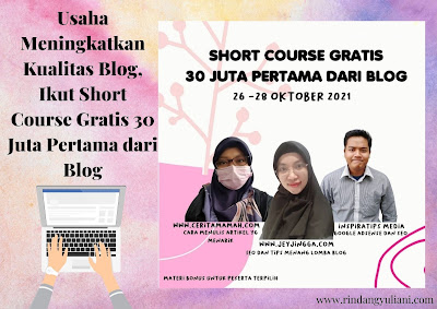 Short Course Gratis 30 Juta Pertama dari Blog