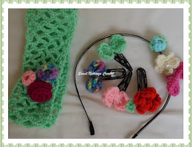 crochet headband, crochet tic tac, crochet headwear