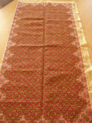 counted cross stitch table runner