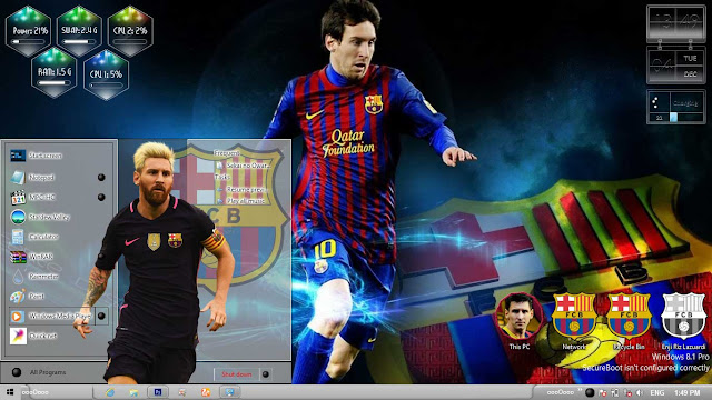 Lionel Messi Theme Win 8/8.1 by Enji Riz Lazuardi