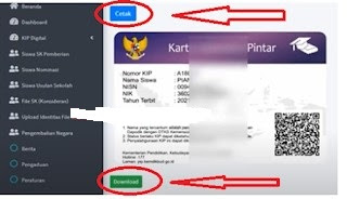 Download dan Cetak Kartu KIP Digital Siswa SD SMP SMA SMK